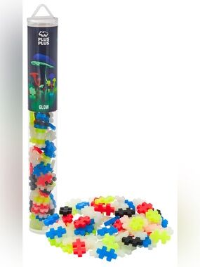 Plus Plus Stem Toy Tube….Glow…70pc